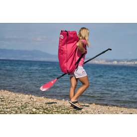 Koszulka damska lycra PADDLEBOARDING PINK - krótki rękaw