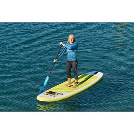 Koszulka damska lycra PADDLEBOARDING PETROL - długi rękaw