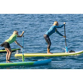 Koszulka damska lycra PADDLEBOARDING PETROL - długi rękaw