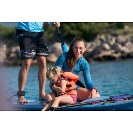 Koszulka damska lycra PADDLEBOARDING PETROL - długi rękaw