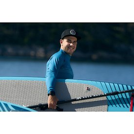 Koszulka męska lycra PADDLEBOARDING PETROL - długi rękaw