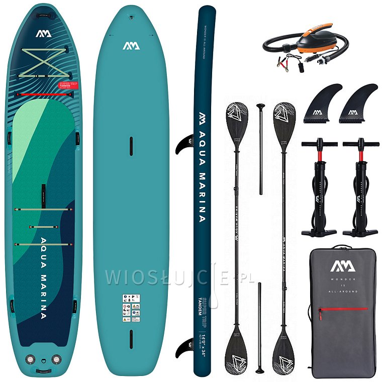 Deska SUP AQUA MARINA Super Trip Tandem 14'0 - pompowany paddleboard model 2024