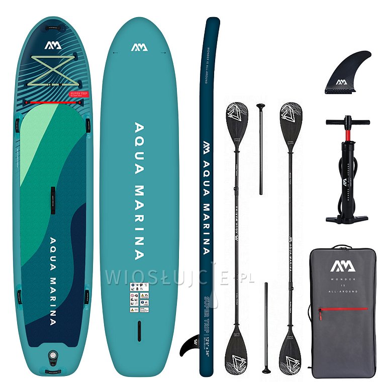 Deska SUP AQUA MARINA Super Trip 12'6 - pompowany paddleboard dla dwóch osób model 2024