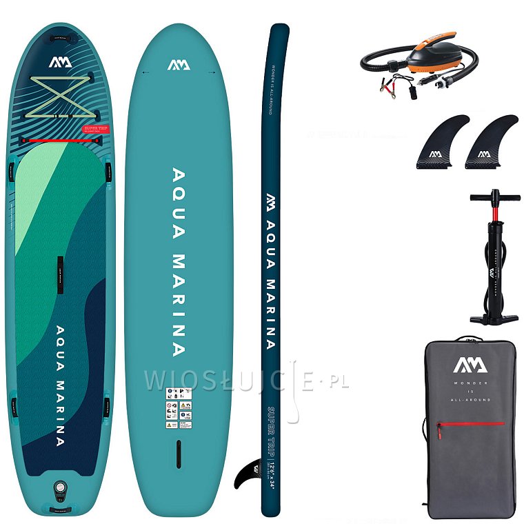 Deska SUP AQUA MARINA Super Trip 12'6 - pompowany paddleboard dla dwóch osób model 2024