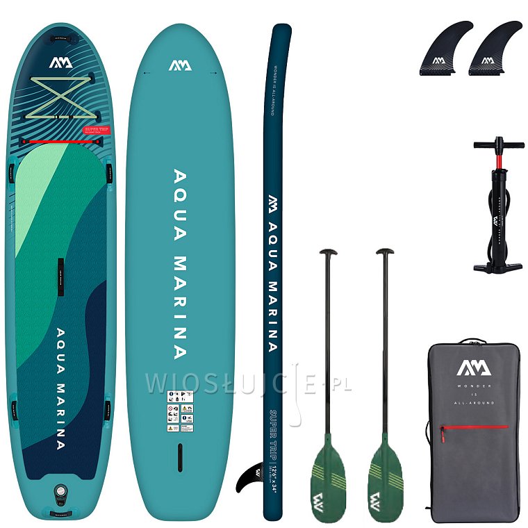 Deska SUP AQUA MARINA Super Trip 12'6 - pompowany paddleboard dla dwóch osób model 2024