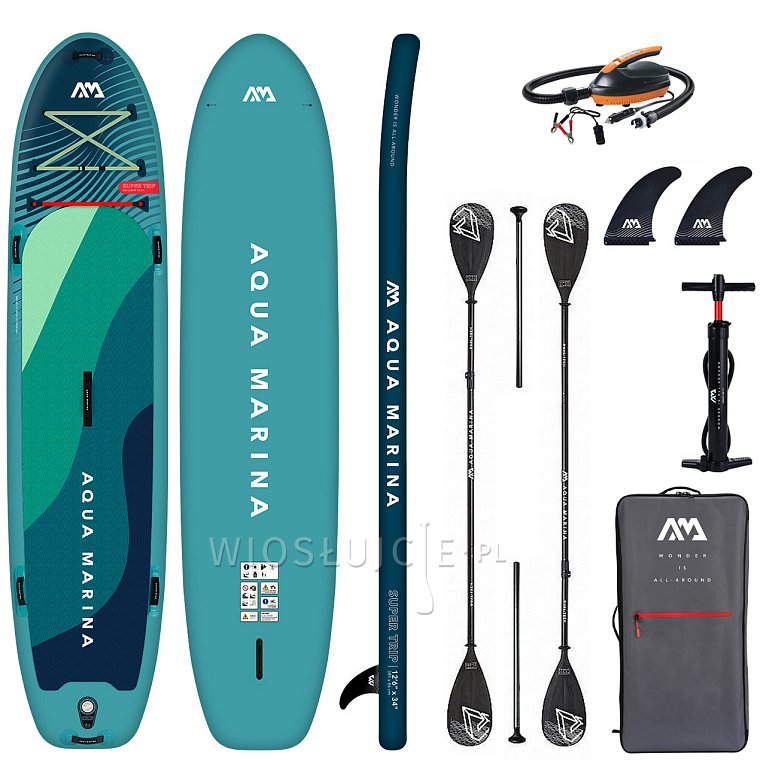 Deska SUP AQUA MARINA Super Trip 12'6 - pompowany paddleboard dla dwóch osób model 2024