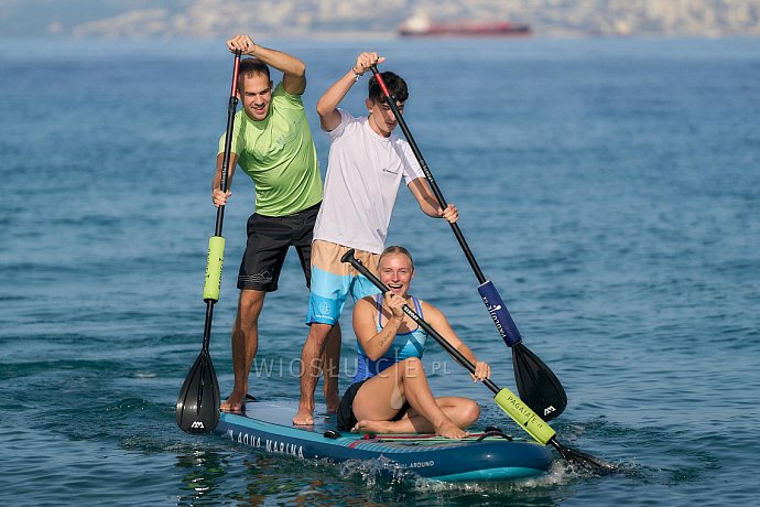 Deska SUP AQUA MARINA Super Trip 12'6 - pompowany paddleboard dla dwóch osób model 2024