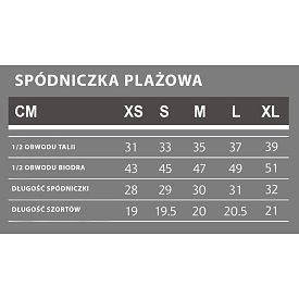 Spódniczka plażowa Aqua Marina Avenir Navy