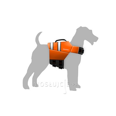 Kamizelka ratunkowa dla psa Aquadesign dog vest  - pomarańczowa kamizelka asekuracyjna dla psa