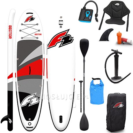Deska SUP F2 SECTOR 11'5 RED/ORANGE COMBO model 2024 - pompowany paddleboard