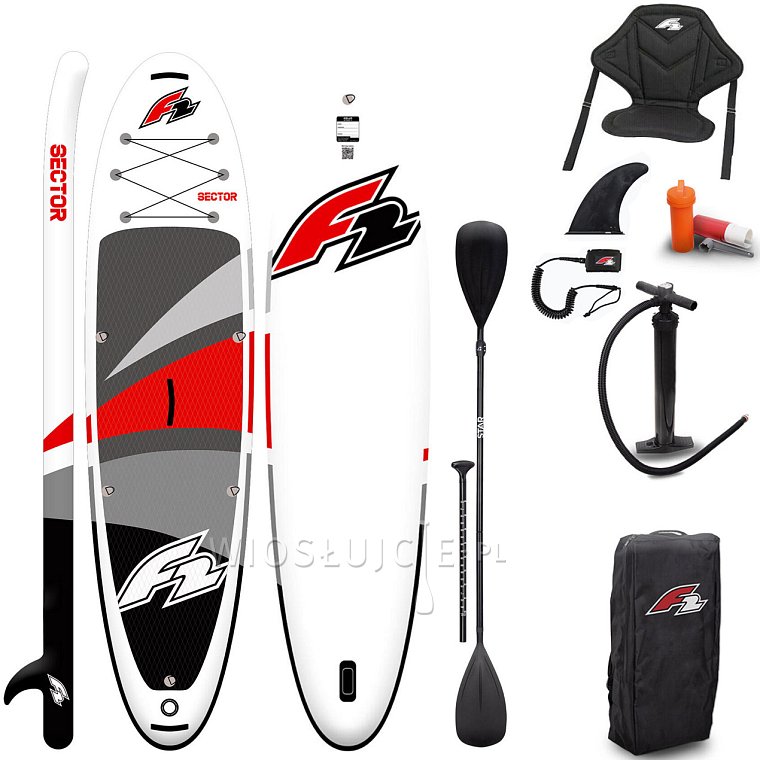Deska SUP F2 SECTOR 12'2 RED/ORANGE COMBO model 2024 - pompowany paddleboard