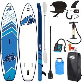 Deska SUP F2 AXXIS 12'2 LIGHT BLUE model 2024 - pompowany paddleboard