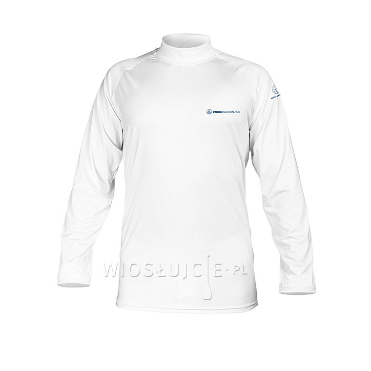 Tričko pánské PADDLEBOARDING STAMP WHITE lycra dlouhý rukáv