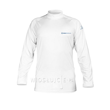 Koszulka męska lycra PADDLEBOARDING STAMP WHITE - długi rękaw