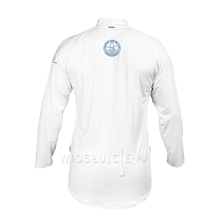 Tričko pánské PADDLEBOARDING STAMP WHITE lycra dlouhý rukáv