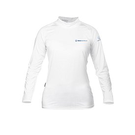 Koszulka damska lycra PADDLEBOARDING STAMP WHITE - długi rękaw