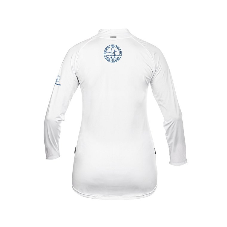 Tričko dámské PADDLEBOARDING STAMP WHITE lycra dlouhý rukáv