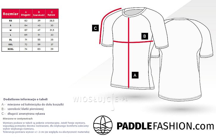 Koszulka męska lycra PADDLEBOARDING STAMP WHITE - krótki rękaw