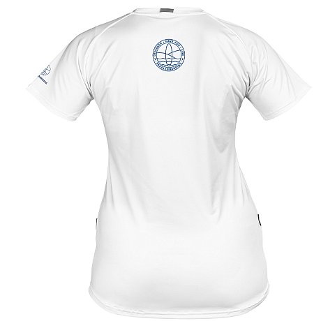 Koszulka damska lycra PADDLEBOARDING STAMP WHITE - krótki rękaw