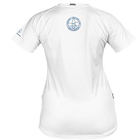 Koszulka damska lycra PADDLEBOARDING STAMP WHITE - krótki rękaw