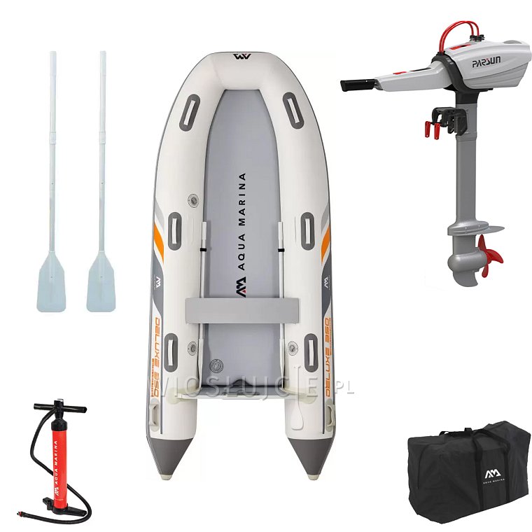AQUA MARINA U-DeLuxe 3,5m DWF Air Deck - nafukovací člun
