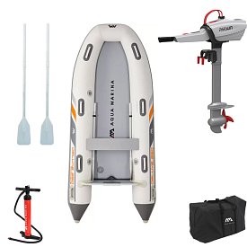 Pompowany ponton AQUA MARINA U-DeLuxe 3,5m DWF Air Deck