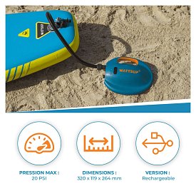 Pompka elektryczna WATTSUP Swift S2 + battery do 20 PSI - do desek SUP i kajaków