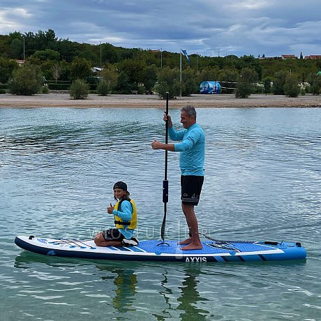 Deska SUP F2 AXXIS SMU 12'2 COMBO LIGHT BLUE model 2024 - pompowany paddleboard