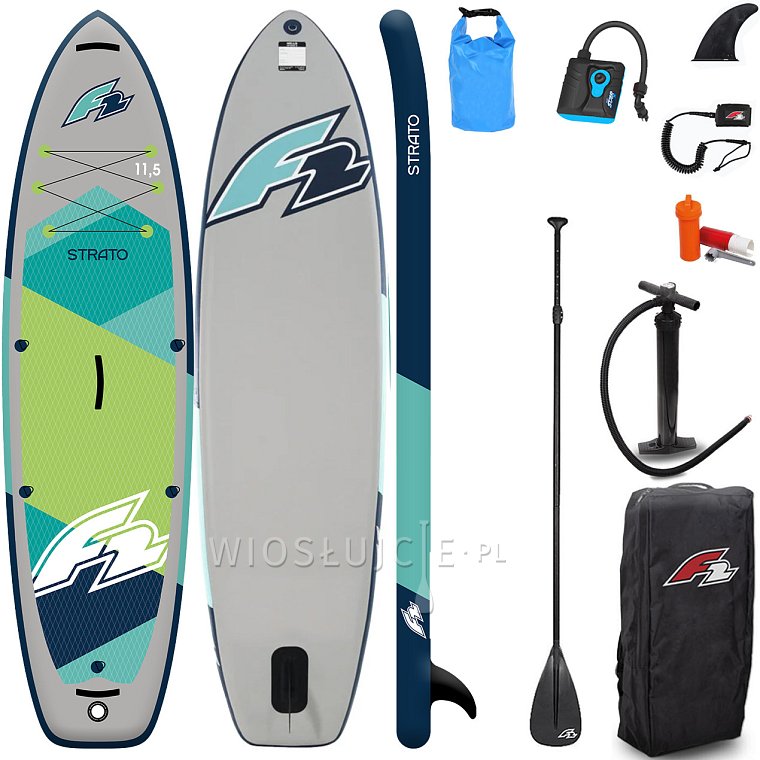 Deska SUP F2 STRATO 11'5 GREEN 2025 - pompowany paddleboard