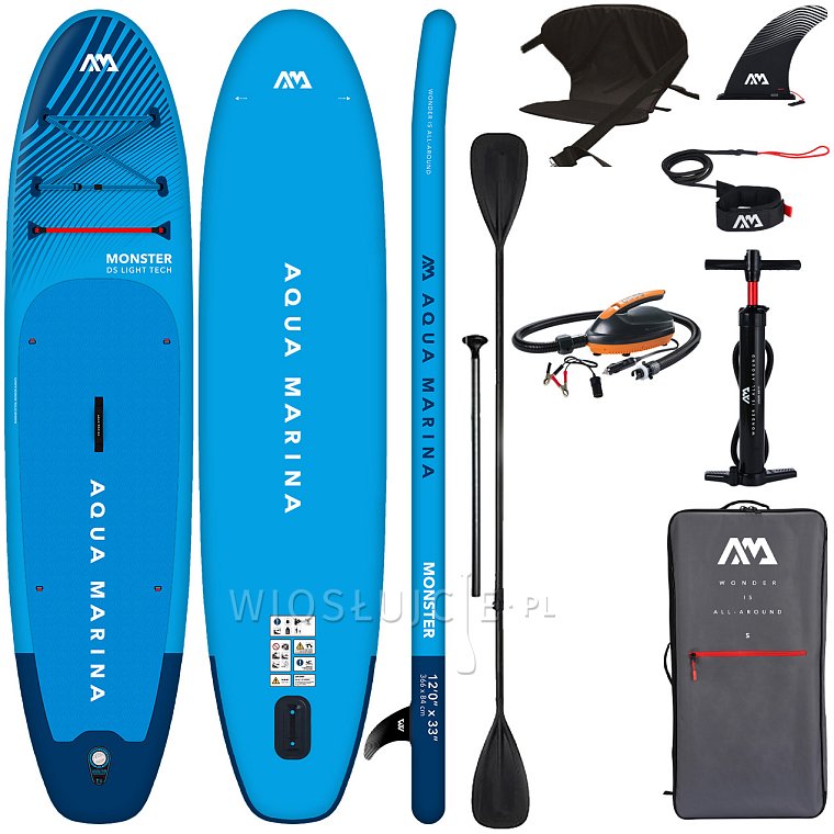 Deska SUP AQUA MARINA MONSTER 12'0 BLUE - limitowana edycja