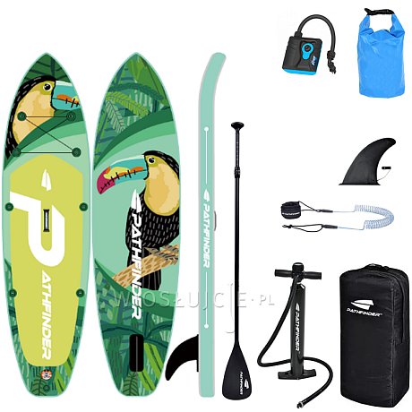 Deska SUP PATHFINDER TOUCAN LEAF 10'2 - pompowany paddleboard