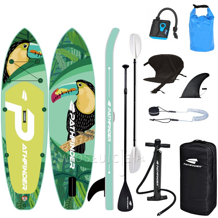 Paddleboard PATHFINDER TOUCAN LEAF 10'2 - nafukovací