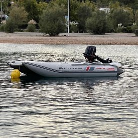 Ponton AQUA MARINA Aircat 3,35m BT-AC335 - pompowany katamaran podłoga Air Deck