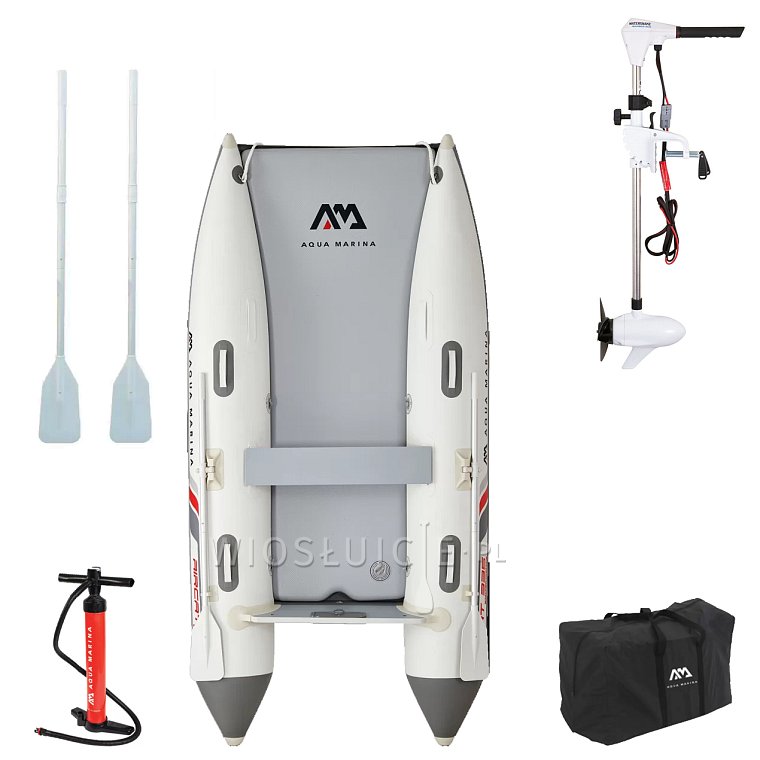Ponton AQUA MARINA Aircat 3,35m BT-AC335 - pompowany katamaran podłoga Air Deck