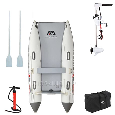 Ponton AQUA MARINA Aircat 3,35m BT-AC335 - pompowany katamaran podłoga Air Deck