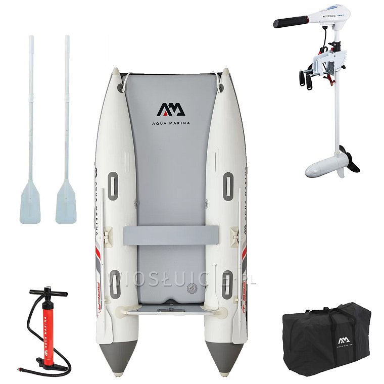 Ponton AQUA MARINA Aircat 3,35m BT-AC335 - pompowany katamaran podłoga Air Deck