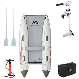 Ponton AQUA MARINA Aircat 3,35m BT-AC335 - pompowany katamaran podłoga Air Deck