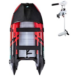 Ponton GLADIATOR ACTIVE C370AL red black - pompowana łódź z aluminiową podłogą