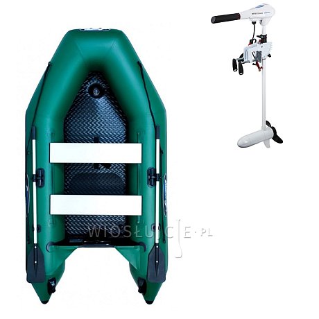 Ponton GLADIATOR LIGHT AK280AD green - pompowana łódź z pompowaną podłogą