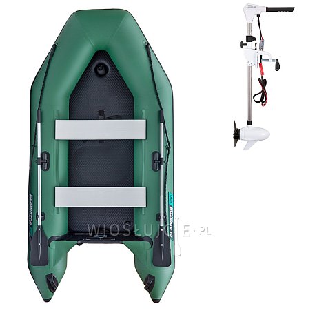 Ponton GLADIATOR LIGHT AK300AD green - pompowana łódź z pompowaną podłogą