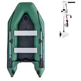 Ponton GLADIATOR LIGHT AK300AD green - pompowana łódź z pompowaną podłogą