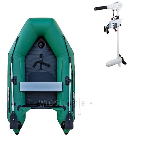 Ponton GLADIATOR AK260AD green - pompowana łódź z pompowaną podłogą