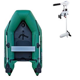 Ponton GLADIATOR AK260AD green - pompowana łódź z pompowaną podłogą