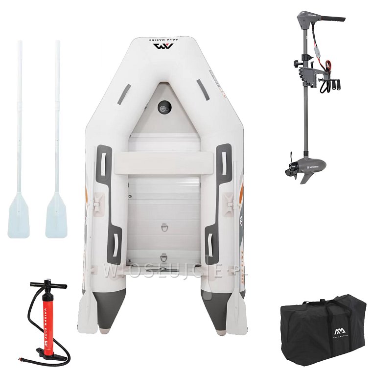 Ponton AQUA MARINA DeLuxe 3 AL - pompowana łódź z aluminiową podłogą