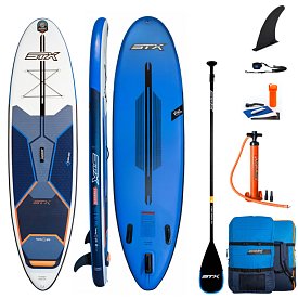 Deska SUP STX Freeride 11'6" x 32" Blue Orange - pompowana deska SUP