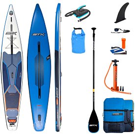 Deska SUP STX RACE 14'0 x 27" 2022 z wiosłem laminatowym - pompowany paddleboard