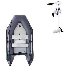 Ponton GLADIATOR LIGHT AK280AD dark gray - pompowana łódź z pompowaną podłogą