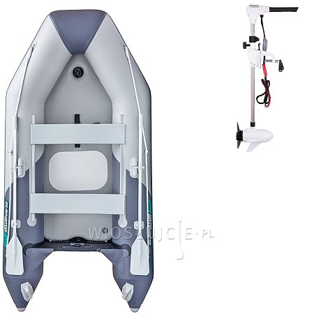 Ponton GLADIATOR LIGHT AK300AD light dark grey - pompowana łódź z pompowaną podłogą