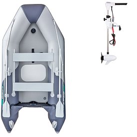 Ponton GLADIATOR LIGHT AK300AD light dark grey - pompowana łódź z pompowaną podłogą