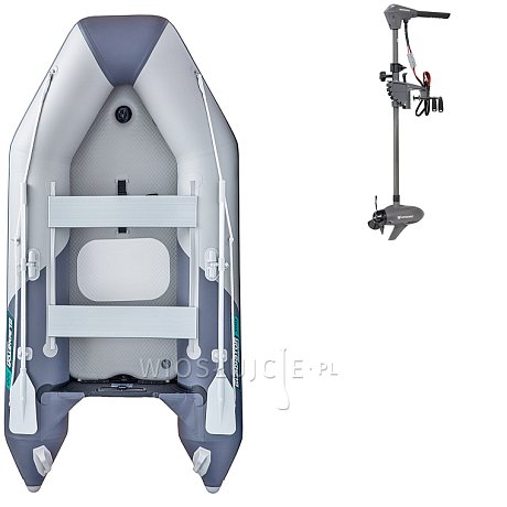 Ponton GLADIATOR LIGHT AK300AD light dark grey - pompowana łódź z pompowaną podłogą